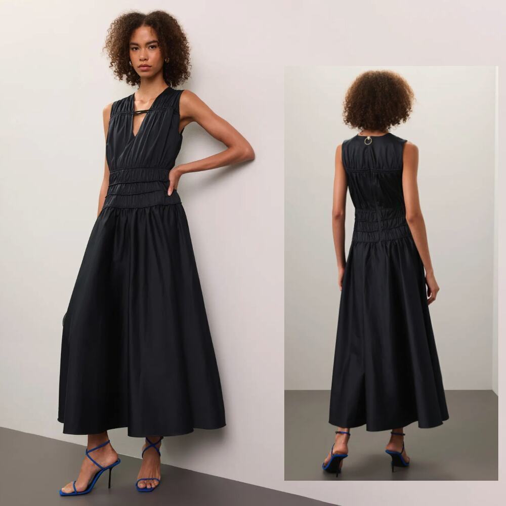 Roksanda Collective Smocked Waist Maxi Dress - Size 2